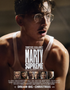 Marty Supreme movie poster.